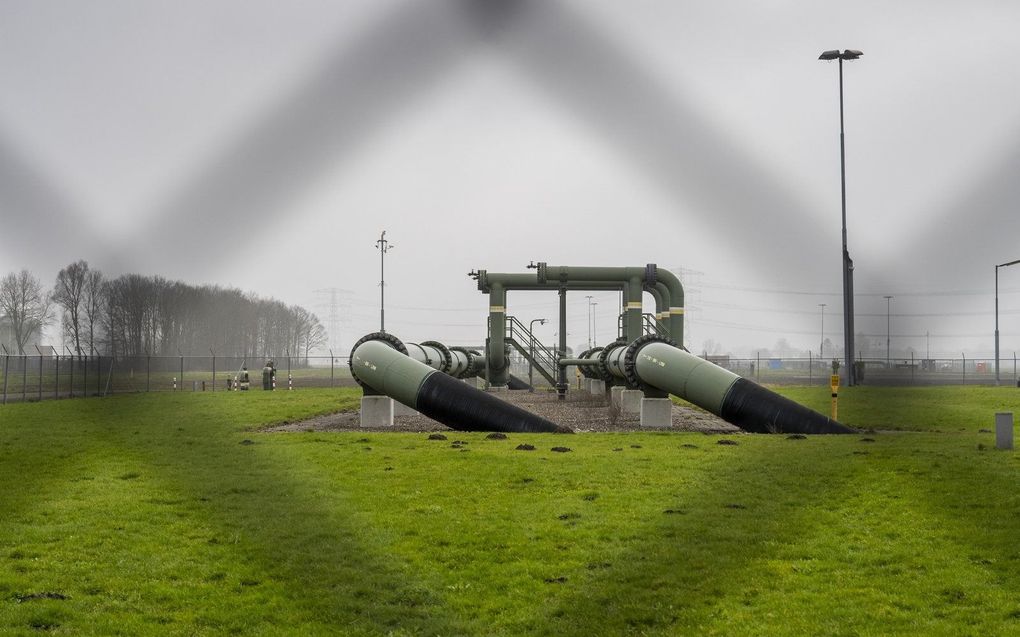 De afbouw van de aardgaswinning zorgt voor een economische krimp in de provincie Groningen. beeld ANP, Jilmer Postma