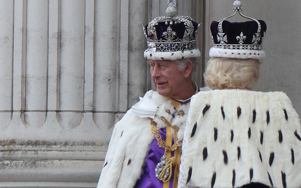 Gekroond tot koning en koningin. beeld AFP, Adrian Dennis