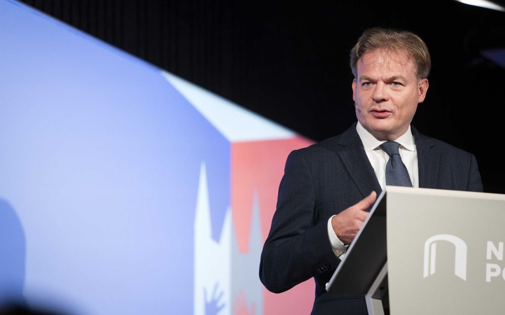 In perscentrum Nieuwspoort hield Pieter Omtzigt woensdag de jaarlijkse Binnenhoflezing. beeld ANP, Jeroen Jumelet