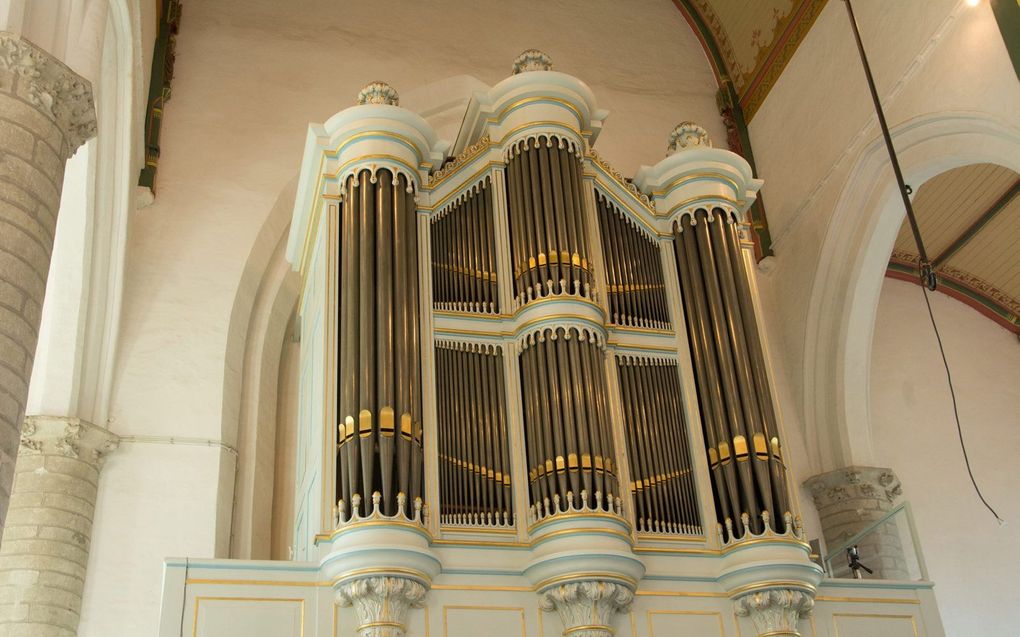 Het orgel in de Hervormde Kerk van Kapelle. beeld Bas Blok