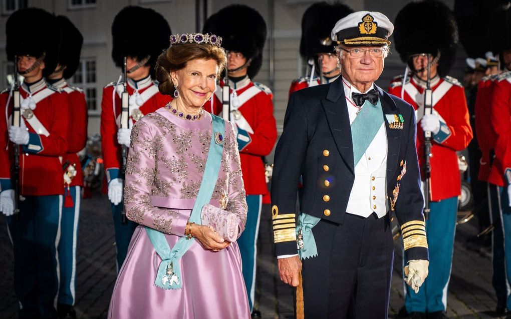 De Zweedse koning Carl XVI Gustaf zit vrijdag precies vijftig jaar op de troon. beeld EPA, Ida Marie Odgaard