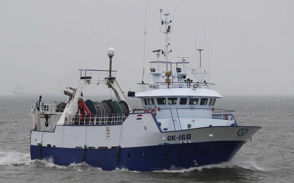 De UK 160 ”Riemda” zonk in december 2020 voor de Franse kust. De bemanning werd gered. beeld Onderzoeksraad voor Veiligheid, Bram Pronk