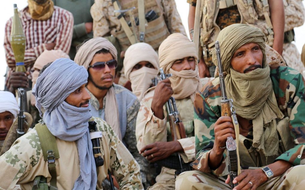 Toearegstrijders in Kidal, in het noorden van Mali, 2016. beeld AFP