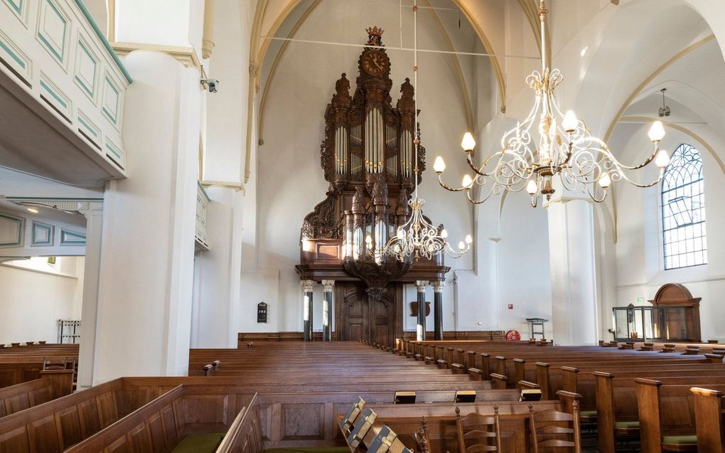 Interieur van de Grote Kerk in Nijkerk. beeld André Dorst