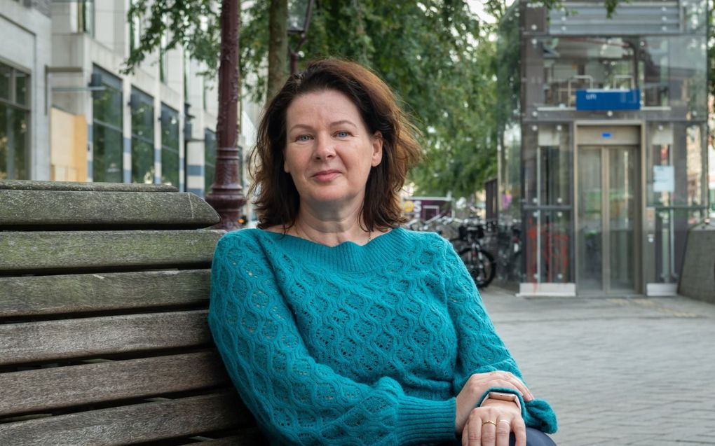 Patricia Veldhuis liep zeven maanden stage in het onderwijs. „Mijn oude droom om leerkracht te worden, is weer springlevend.” beeld Ronald Bakker