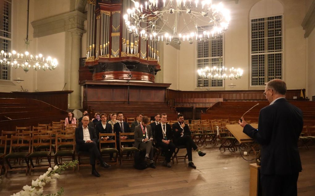 Prof. Wisse houdt woensdag een lezing in de Amsterdamse Noorderkerk voor de Gereformeerde Theologen Studentenvereniging Voetius. beeld Huig de Koning. beeld Huig de Koning