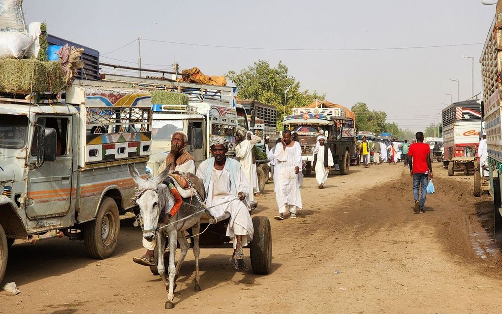 Straatbeeld in Shendi, 190 kilometer van Khartoem. beeld AFP