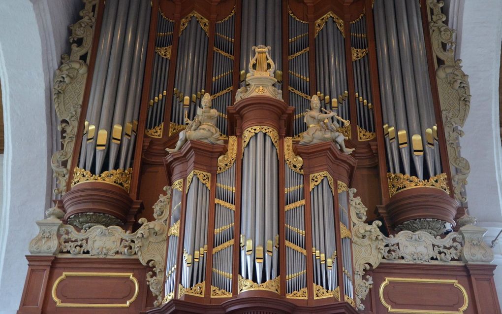 Het Müllerorgel van de Jacobijnerkerk in Leeuwarden is een van de orgels die Bakker & Timmenga restaureerden. beeld Gert de Looze