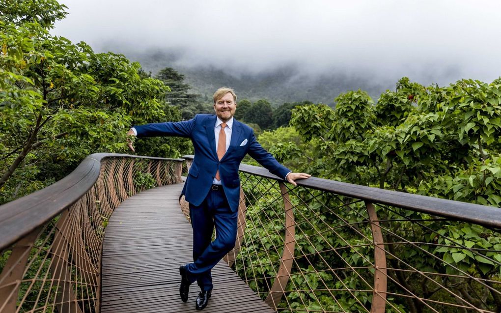 De koning bezocht de Kirstenbosch National Botanical Garden. beeld, ANP, Remko de Waal