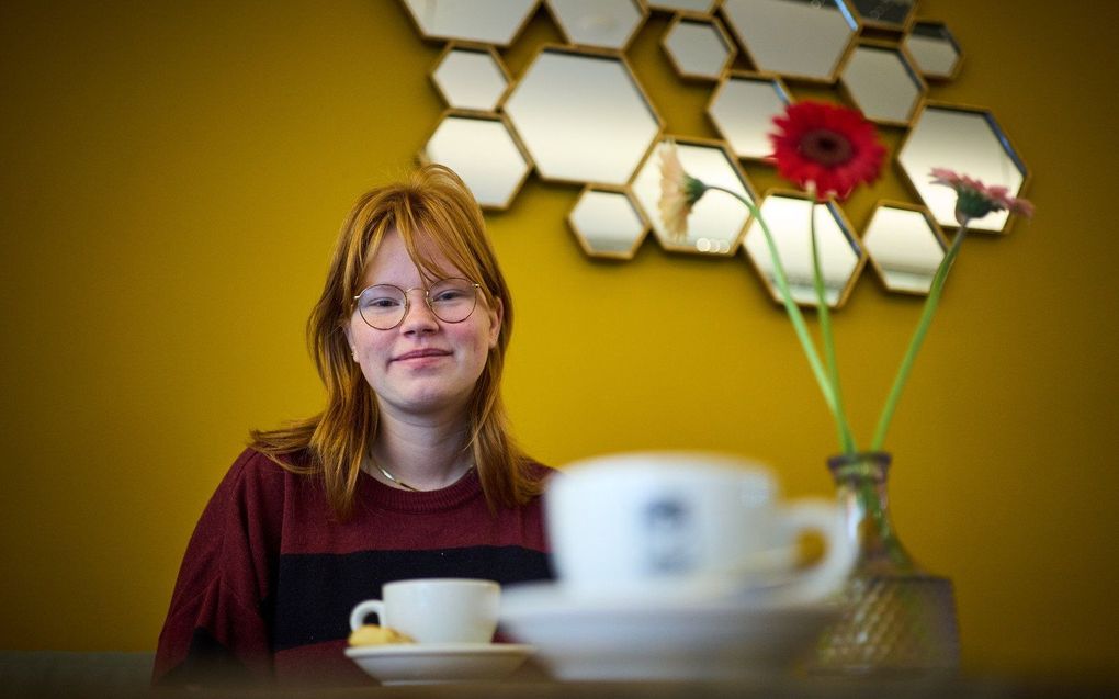 Maud Stamsnijder, studente aan de Haagse Hogeschool. beeld Phil Nijhuis