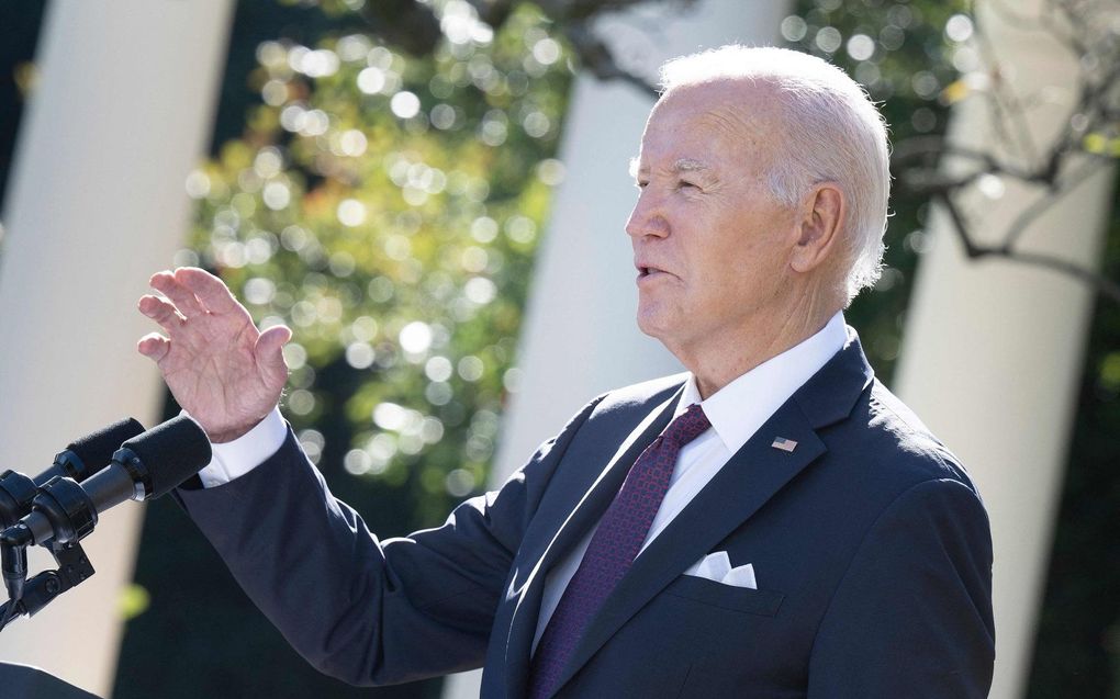 De Amerikaanse president Joe Biden. beeld AFP, Brendan Smialowski