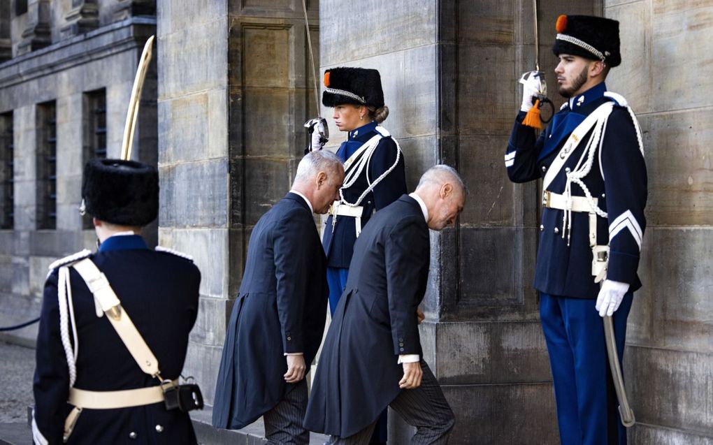 Diplomaten bij de nieuwjaarsontvangsten van de koning, afgelopen januari. beeld ANP, Ramon van Flymen