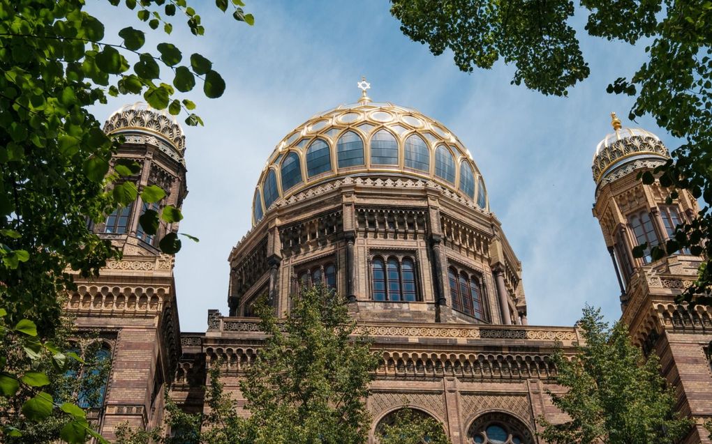 De gerenoveerde Nieuwe Synagoge in Berlijn is hoofdzetel van de Joodse gemeente in de Duitse hoofdstad. beeld iStock