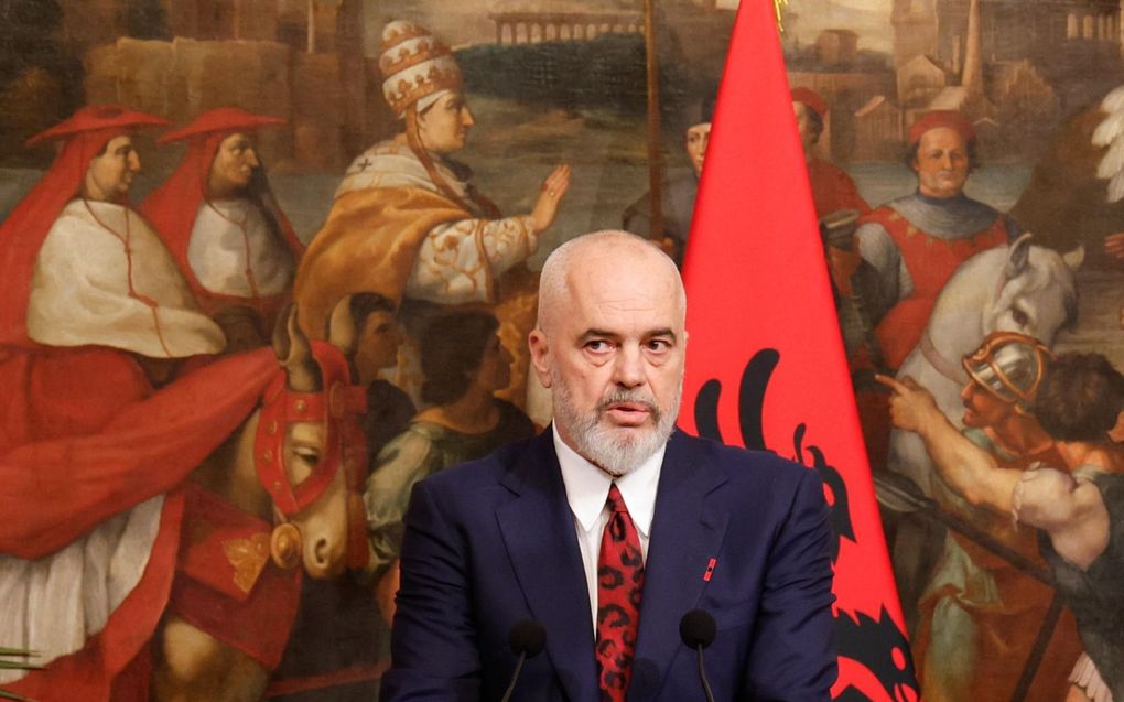 De Albanese premier Edi Rama. beeld EPA, Giuseppe Lami