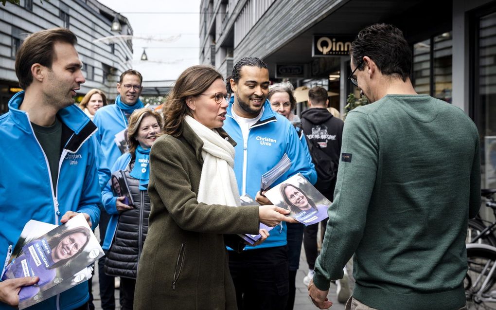 Bikker op campagne. beeld ANP, SEM VAN DER WAL