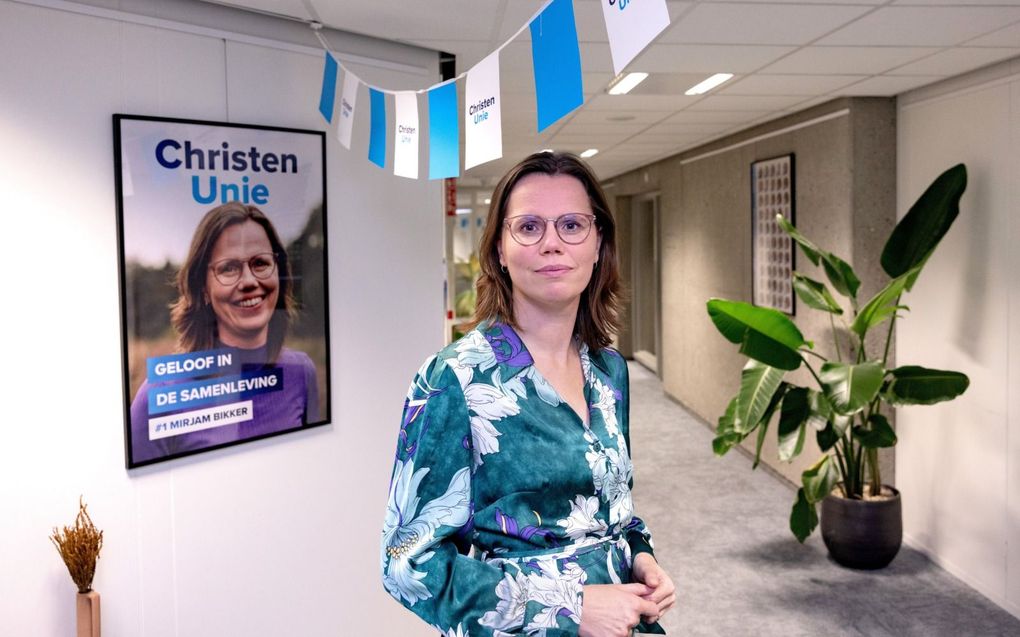 ChristenUnie-lijsttrekker Mirjam Bikker: „Straks geldt: de vervuiler betaalt.” beeld Dirk Hol