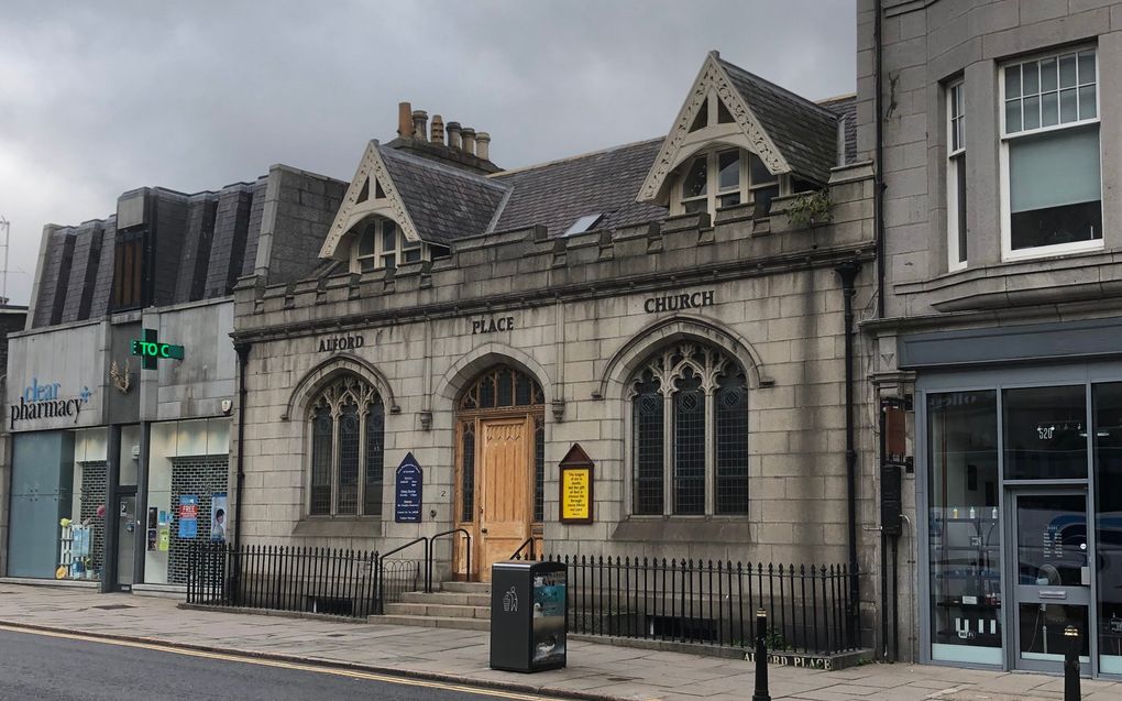 Het kerkgebouw van de Free Presbyterian Church of Scotland in het Schotse Aberdeen. beeld RD