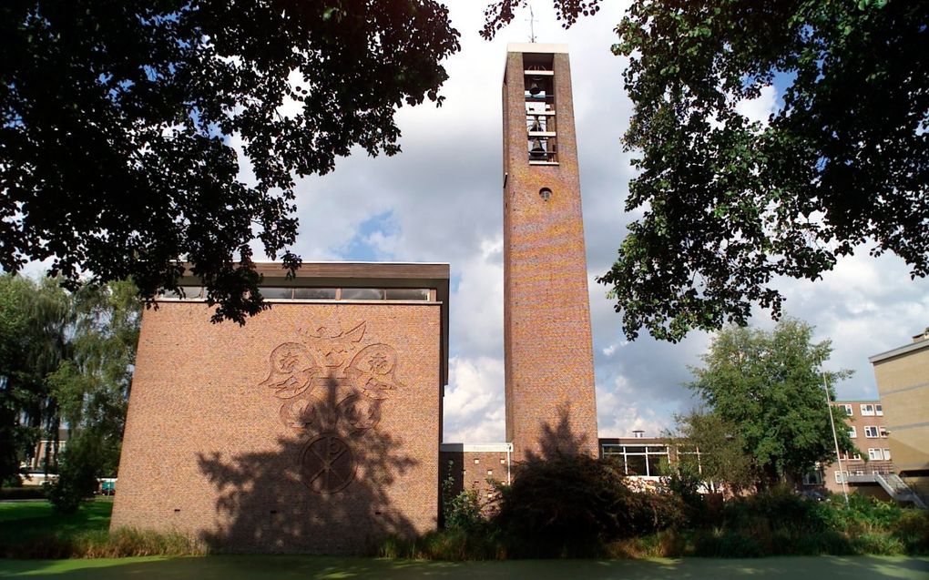 Kerkgebouw van de cgk te Alphen aan den Rijn. beeld Hans Kouwenhoven