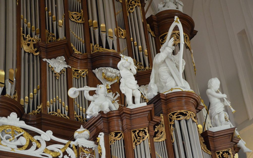 Het orgel van de Martinikerk in Bolsward. beeld Gert de Looze