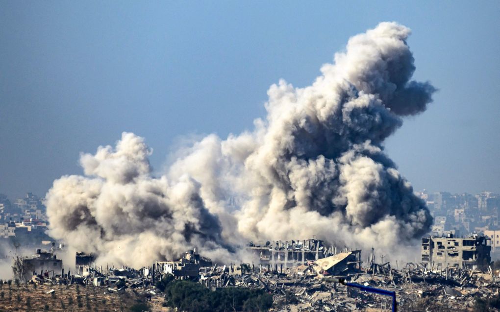 Israëlische aanvallen op de Gazastrook. beeld AFP, John MacDougall