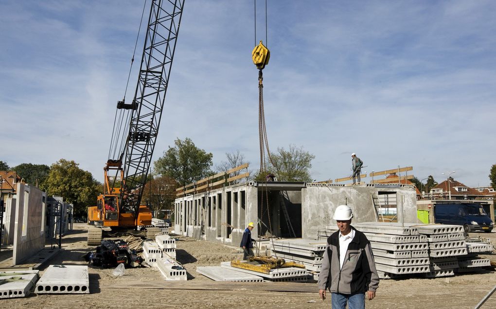 Bouw eengezinswoningen en appartementen in Dordrecht.  beeld ANP, Robert Vos