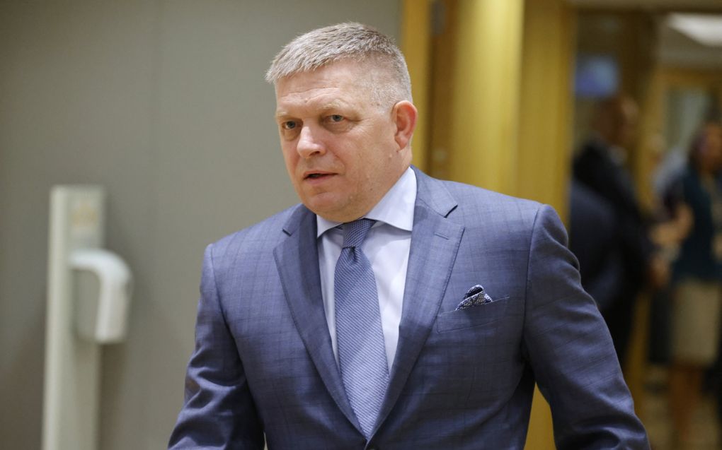 Premier Robert Fico van Slowakije. beeld AFP, Ludovic Marin