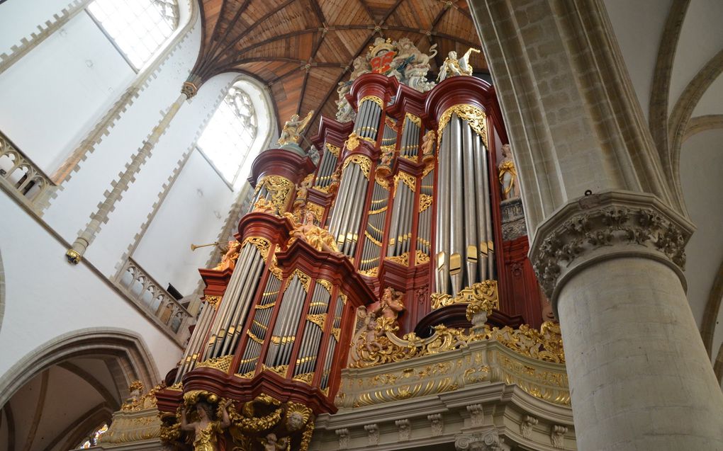 Het Müllerorgel van de Grote of Sint Bavo in Haarlem. beeld Gert de Looze