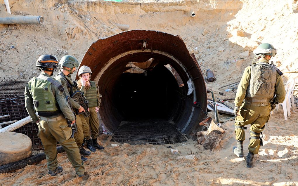 Ingang van de tunnel. beeld AFP, JACK GUEZ