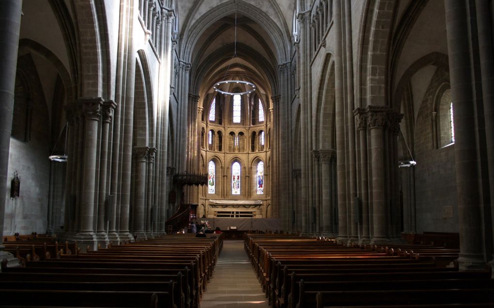 Interieur van de Saint-Pierre in Genève, waar Calvijn werkte. beeld EMG