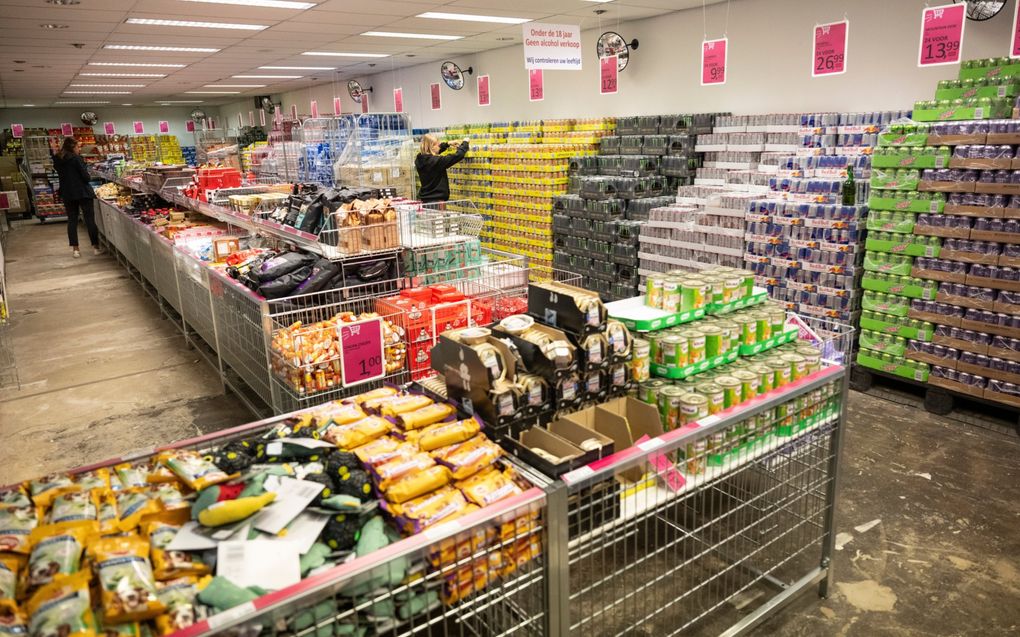 Interieur van de Datumvoordeelshop in Nijmegen. beeld Bert Beelen