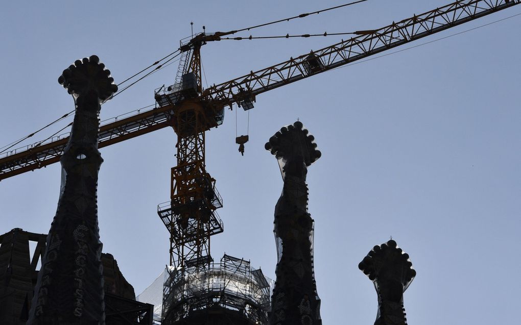 Van Fenema en Röselaers vergelijken het zoeken naar een verhaal dat mensen verbindt met de bouw van een kathedraal. beeld AFP, Pau Barrena