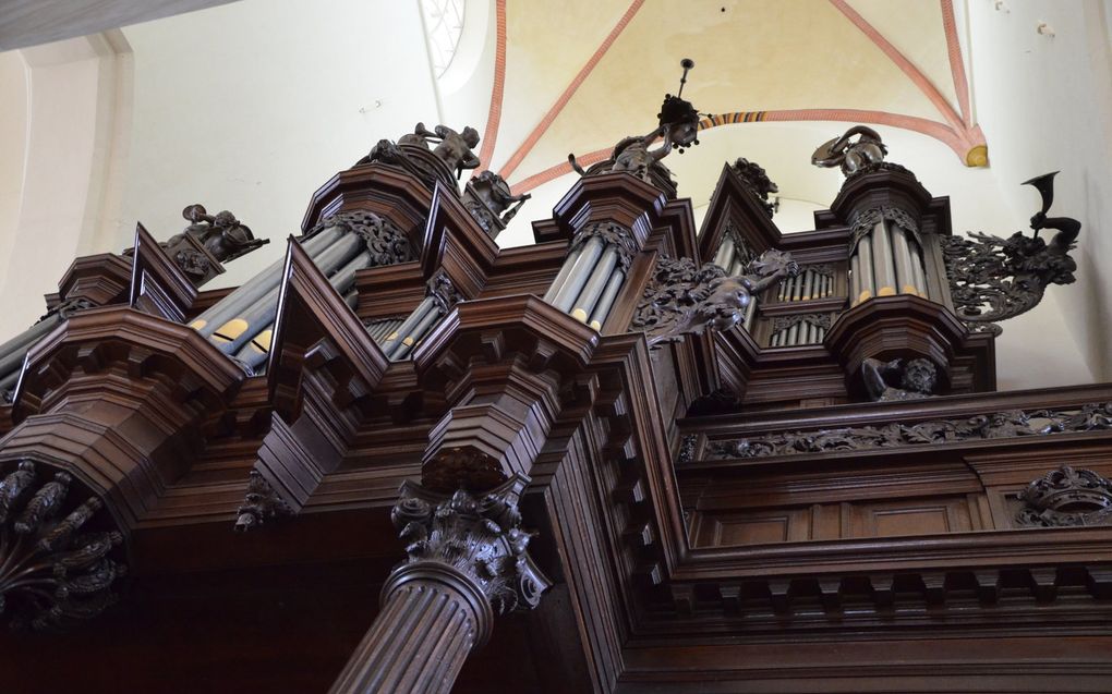 Het orgel van de Akerk in Groningen. beeld Gert de Looze