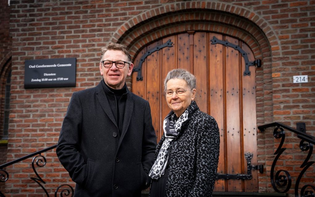 Gert Kroon en Alie de Jong-Van de Breevaart. beeld Cees van der Wal