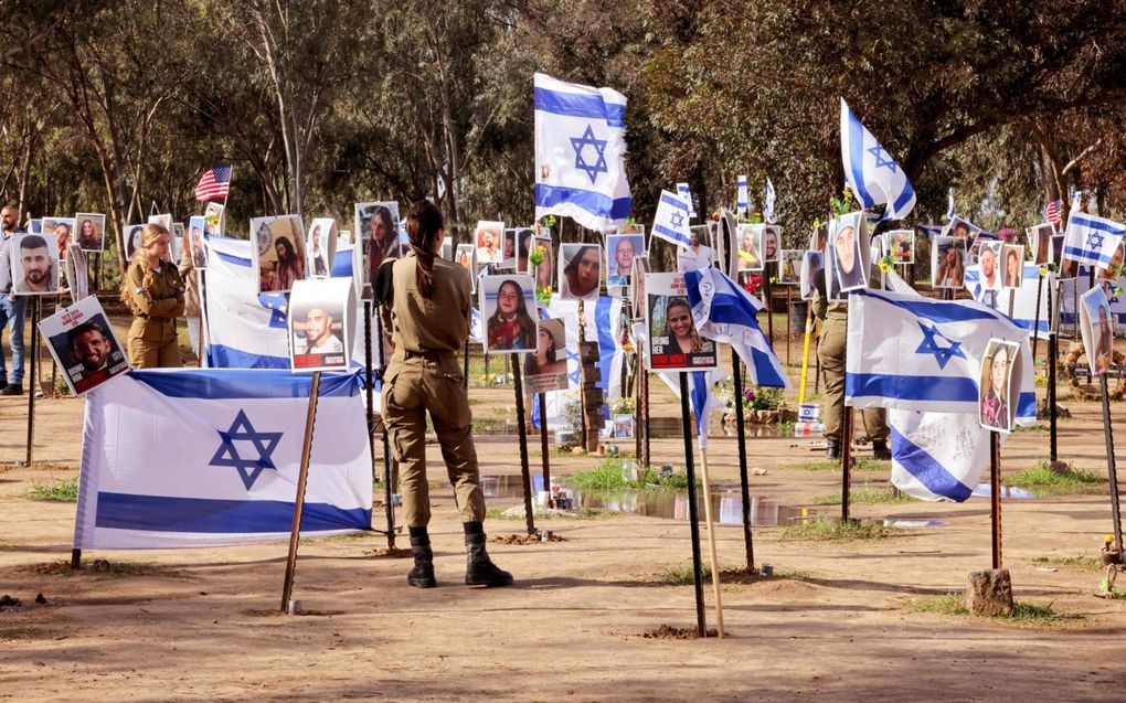 Herdenking van de aanslagen van 7 oktober in Israël. beeld AFP, Jack Guez