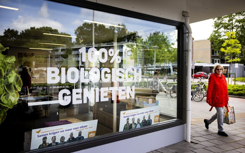 Vestiging van de biologische supermarktketen Ekoplaza. beeld ANP, Ramon van Flymen