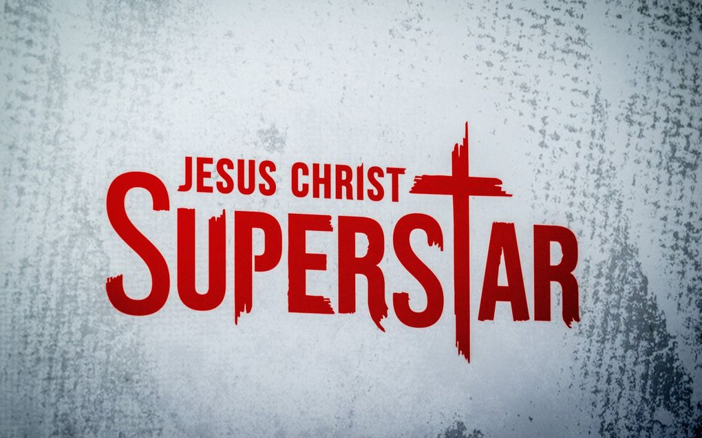 Het logo van de omstreden musical "Jesus Christ Superstar", die zondag in première ging. beeld ANP/Hollandse Hoogte, Robin Utrecht