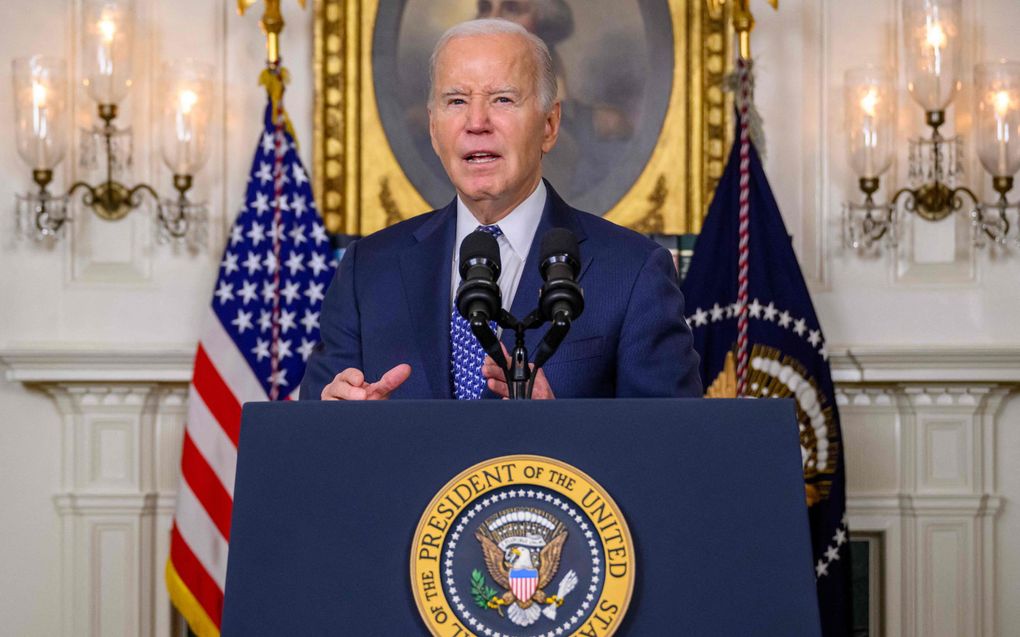 De Amerikaanse president Joe Biden. beeld AFP, Mandel Ngan