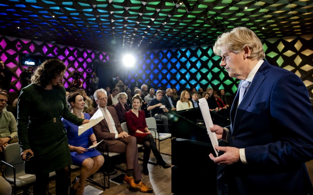 Voormalig minister Martin van Rijn presenteerde vorige week een geruchtmakend rapport over grensoverschrijdend gedrag bij de nationale omroepen. beeld ANP, Robin van Lonkhuijsen