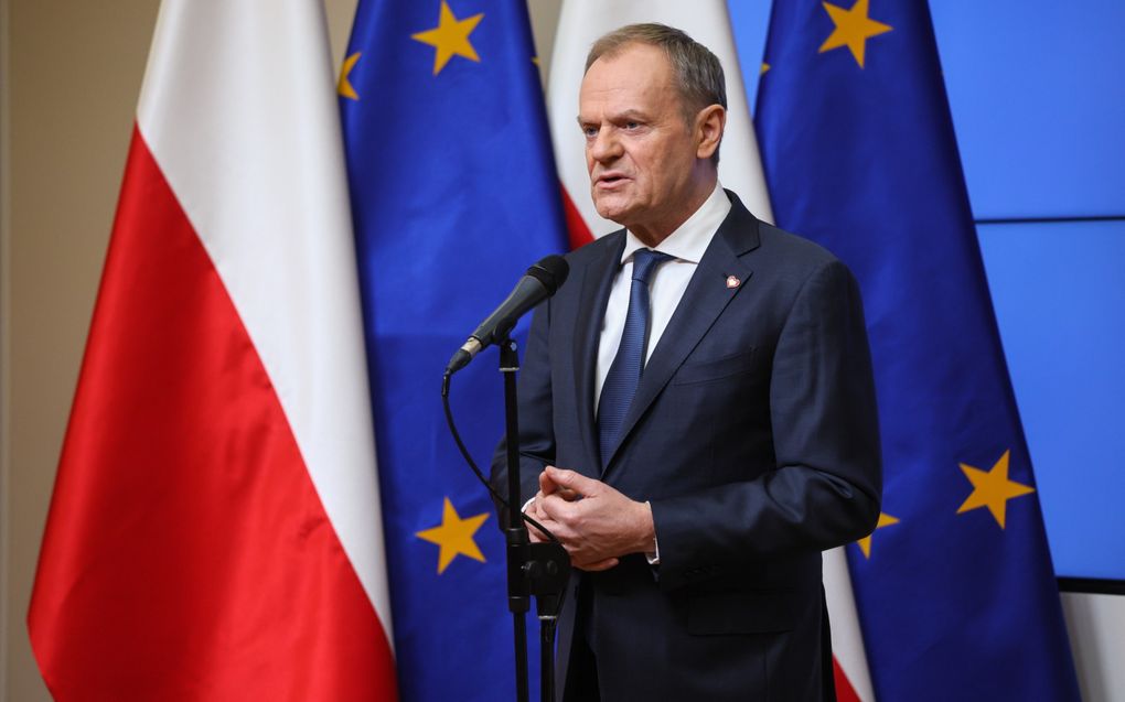 De Poolse premier Donald Tusk. beeld EPA, Leszek Szymanski