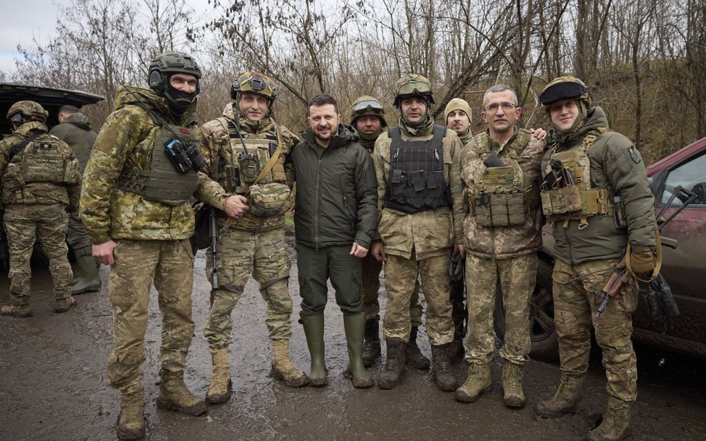 „Het Westen steunt president Zelensky, hoewel de publieke opinie intussen een zekere oorlogsmoeheid laat zien.” beeld EPA