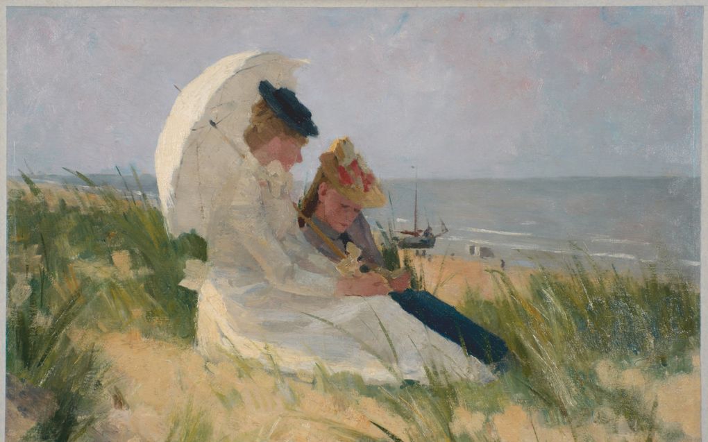 ”Op de duinen in Zandvoort”, Ferdinand Hart Nibbrig (1892).  beeld Singer Laren