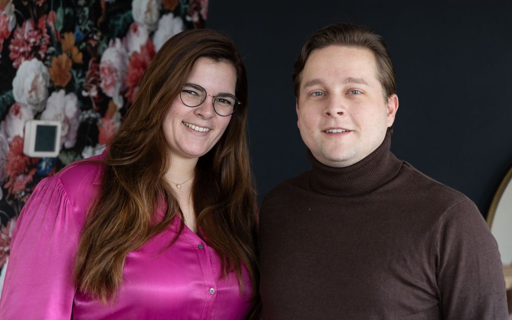 Lennart en Francisca van den Berg-van Bochove ontmoetten elkaar als collega’s in een vestiging van de Albert Heijn in Amersfoort. beeld RD, Anton Dommerholt