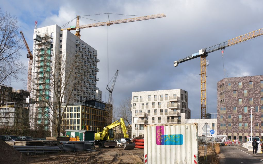 Bouwproject in het Bijlmerkwartier in Amsterdam-Oost. beeld ANP, Kim van Dam