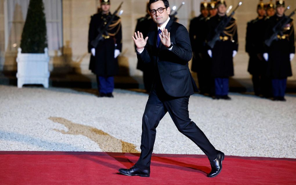 De Franse minister van Buitenlandse Zaken Stéphane Séjourné. beeld AFP, Ludovic Marin