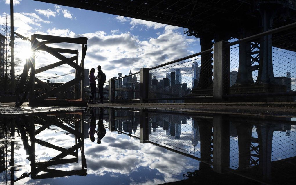 In New York was het afgelopen weekend 20 graden. beeld EPA, Justin Lane