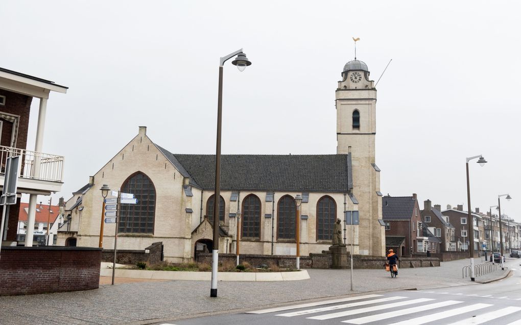 De ”witte kerk” aan de Katwijkse boulevard. beeld RD, Anton Dommerholt