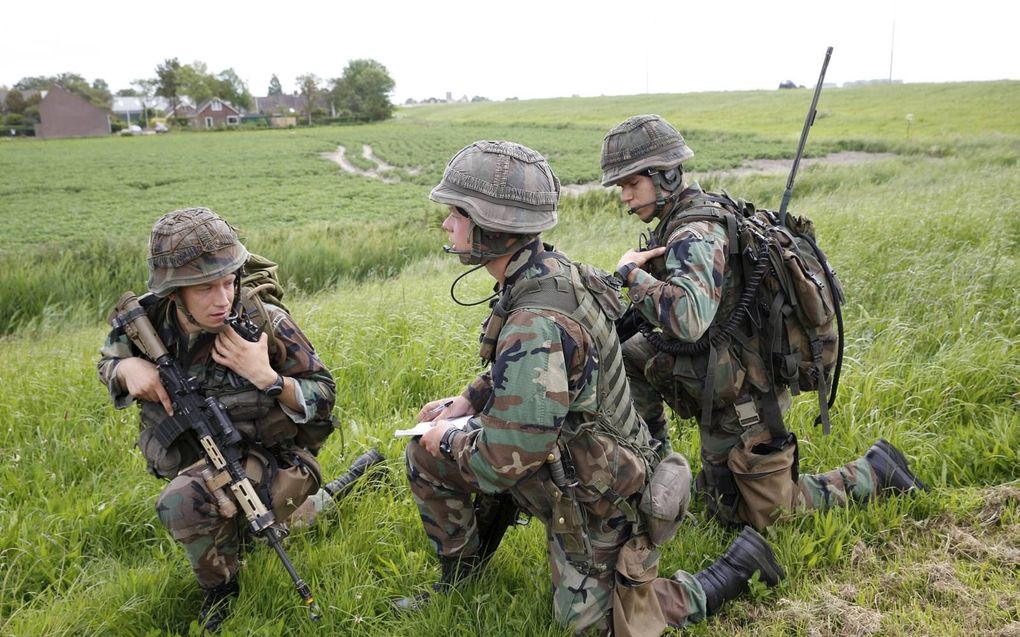 Op oefening. Het Korps Mariniers loopt leeg, onder andere door een geplande verhuizing van de marinierskazerne van Doorn naar Vlissingen. beeld ANP, Arie Kievit