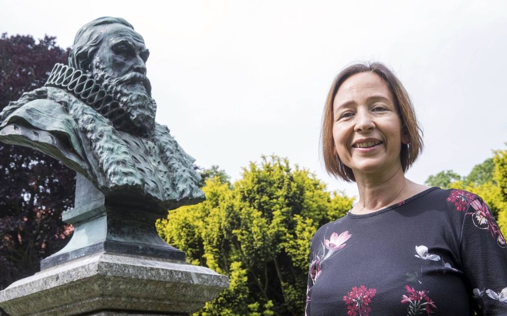 Projectleider Joyce de la Croix: „Amersfoort is trots op de man die het huidige Nederland vormgaf.” beeld Ruben Schipper