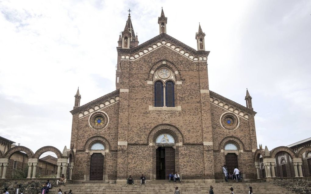 Een kerk in Asmara, de hoofdstad van het Oost-Afrikaanse land Eritrea. beeld AFP, Maheder Haileselassie Tadese