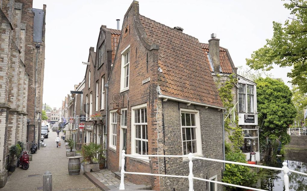 Het beiaardiershuisje dicht bij de Nieuwe Kerk.  beeld Niek Stam